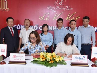 Chủ Đầu Tư Paris Hoàng Kim “Bắt Tay” Vietinbank Kích Cầu Người Mua Nhà
