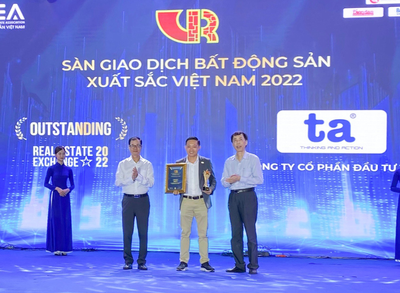 Giải Thưởng Lớn Ngành BĐS Vinh Danh T&A Corp Tại Hạng Mục “Sàn Giao Dịch BĐS Xuất Sắc Việt Nam 2022”