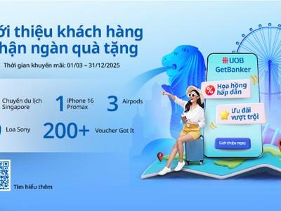 Chương Trình Dành Riêng Cho Môi Giới Với Tổng Giá Trị Giải Thưởng Hơn 400 Triệu Từ Ngân Hàng UOB Việt Nam