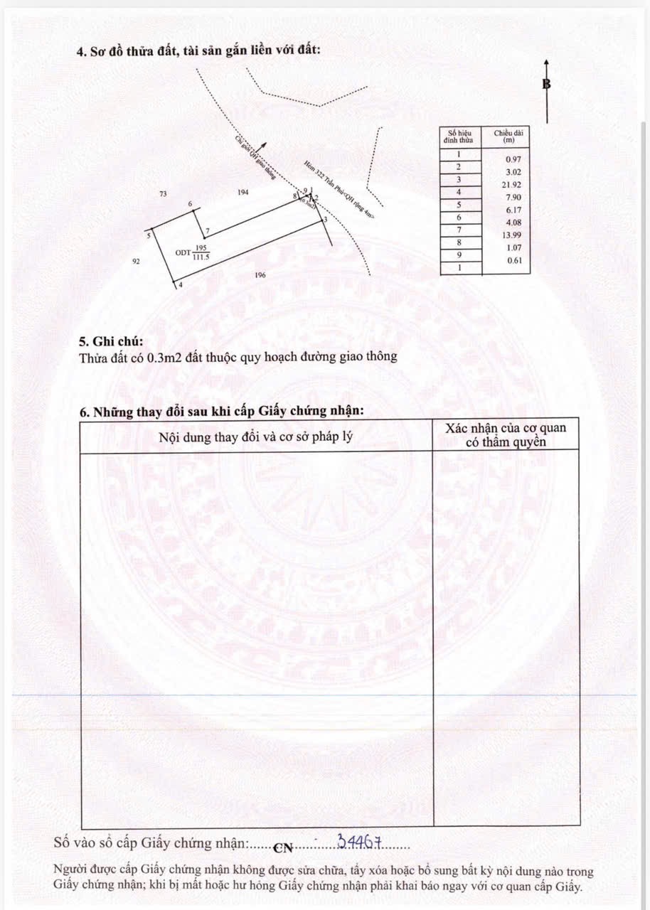 Bán Nhà Hẻm 88m² Trần Phú Phường Thành Công – Giá 3 Tỷ 900 Triệu