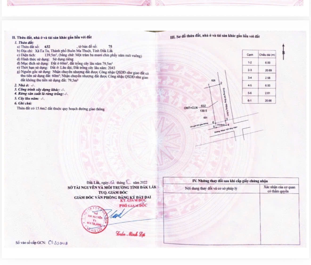 Bán Đất 2 Mặt Tiền 141m² Kotam Tân An Buôn Ma Thuột – Giá 1 Tỷ 250 Triệu