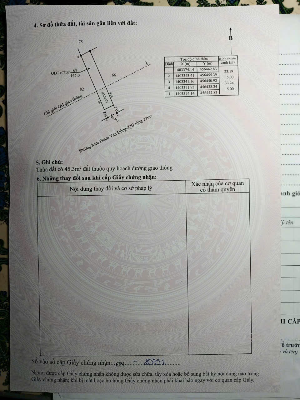 Bán Đất Nền 165m² Hẻm 413 Phạm Văn Đồng Pleiku – Giá 1 Tỷ 600 Triệu