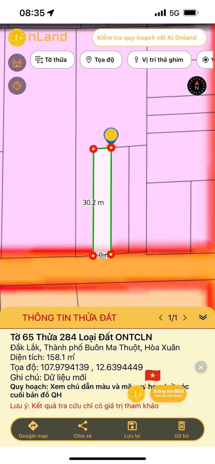 Bán Đất Nền 150m² Phường Hòa Xuân Buôn Ma Thuột – Mặt Tiền Nhựa 580 Triệu