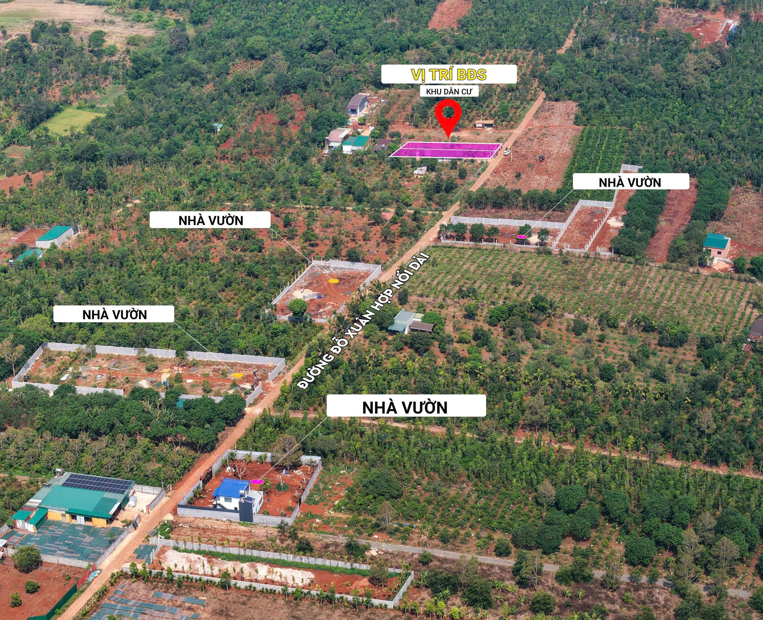 Bán Đất Nhà Vườn 510m² Đường Đỗ Xuân Hợp BMT – Giá 1 Tỷ 500 Triệu
