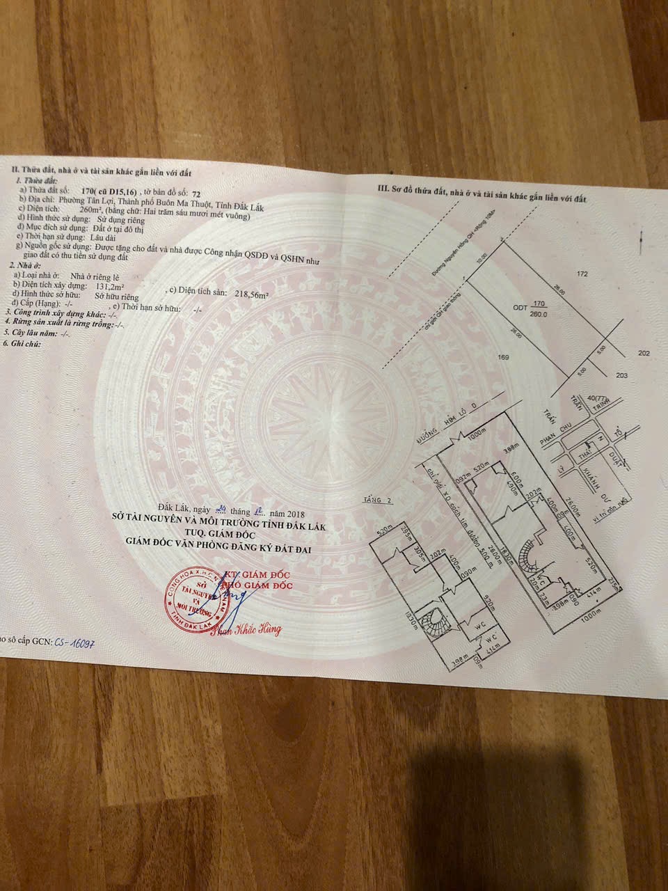 Bán Biệt thự 260m² Phường Tân Lợi BMT – Trung Tâm Thành Phố Giá 25 Tỷ