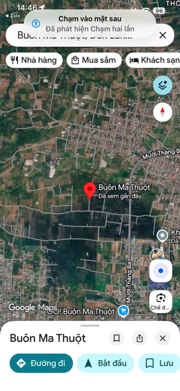 Bán Đất Làm Nhà Vườn 542m² Hẻm Đường 10/3 Buôn Ma Thuột – 1 Tỷ 950 Triệu
