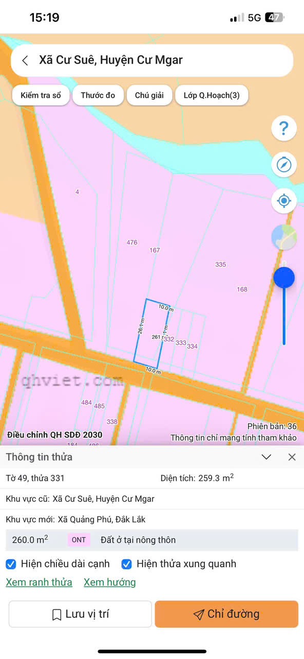 Bán Đất 250m² Cu Sue Cư Mgar – Giá 450 Triệu Đường Ô Tô