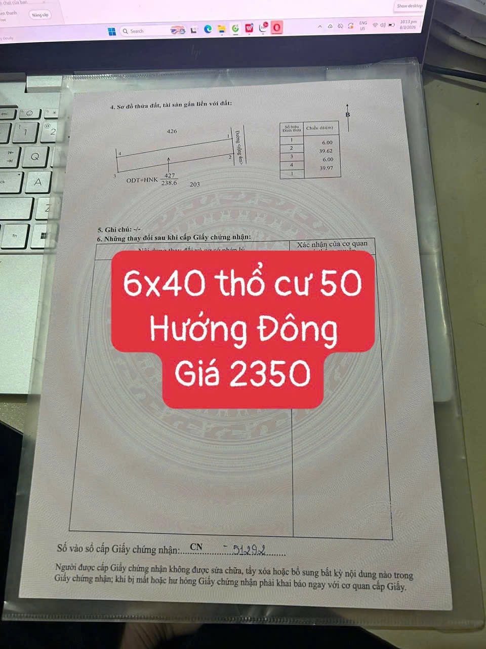 Bán Đất Nền 240m² Xã Cư Êbur BMT – Giá 2 Tỷ 350 Triệu