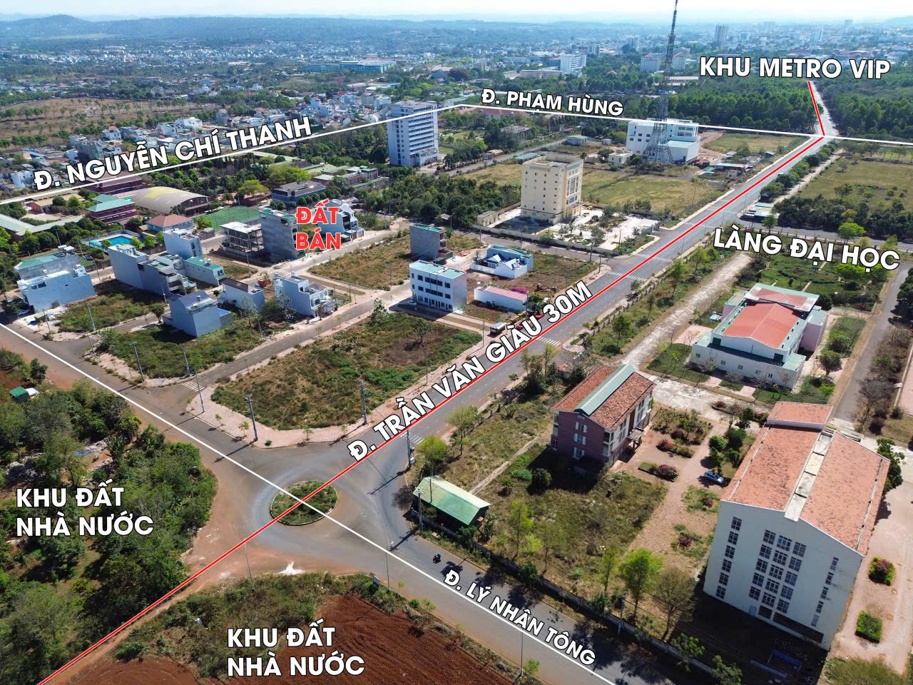 Bán Đất Nền 360m² Đường Lê Văn Lương Tân An BMT – Mặt Tiền 15m Giá 25 Tỷ