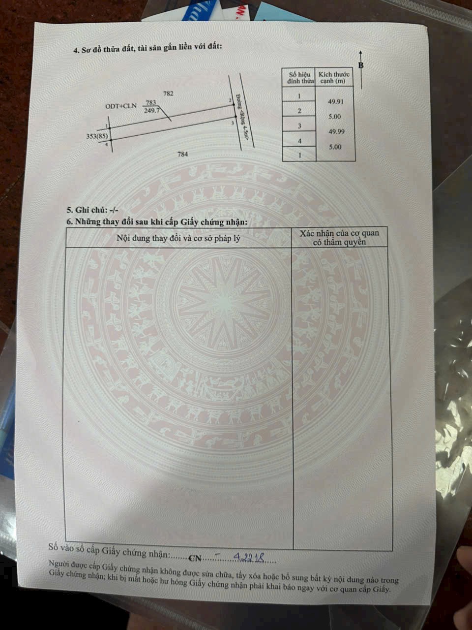 Bán đất nền diện tích 250m2 tại Tân An – Giá 1 tỷ 490 triệu