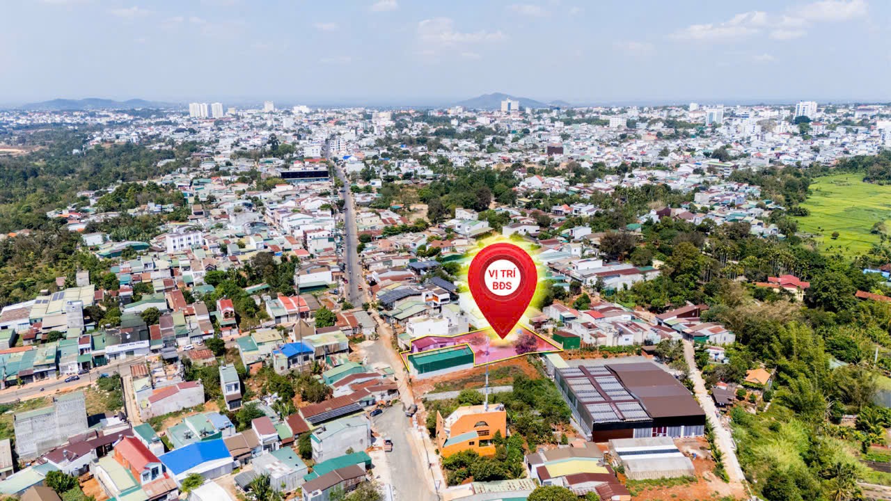 Bán đất nền 1.300 m² mặt tiền Hùng Vương, Buôn Ma Thuột
