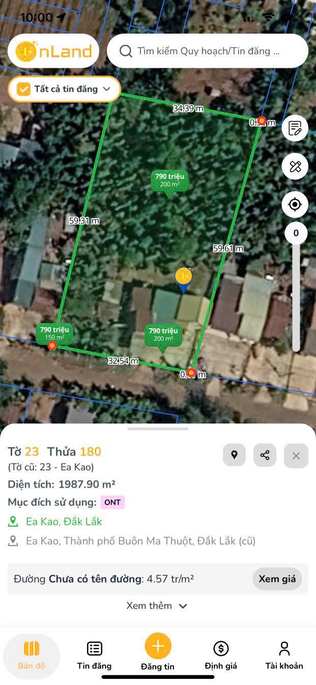 Bán đất nền 600 m² tại Buôn Huê, phường Ea Kao, giá 2 tỷ 1 triệu