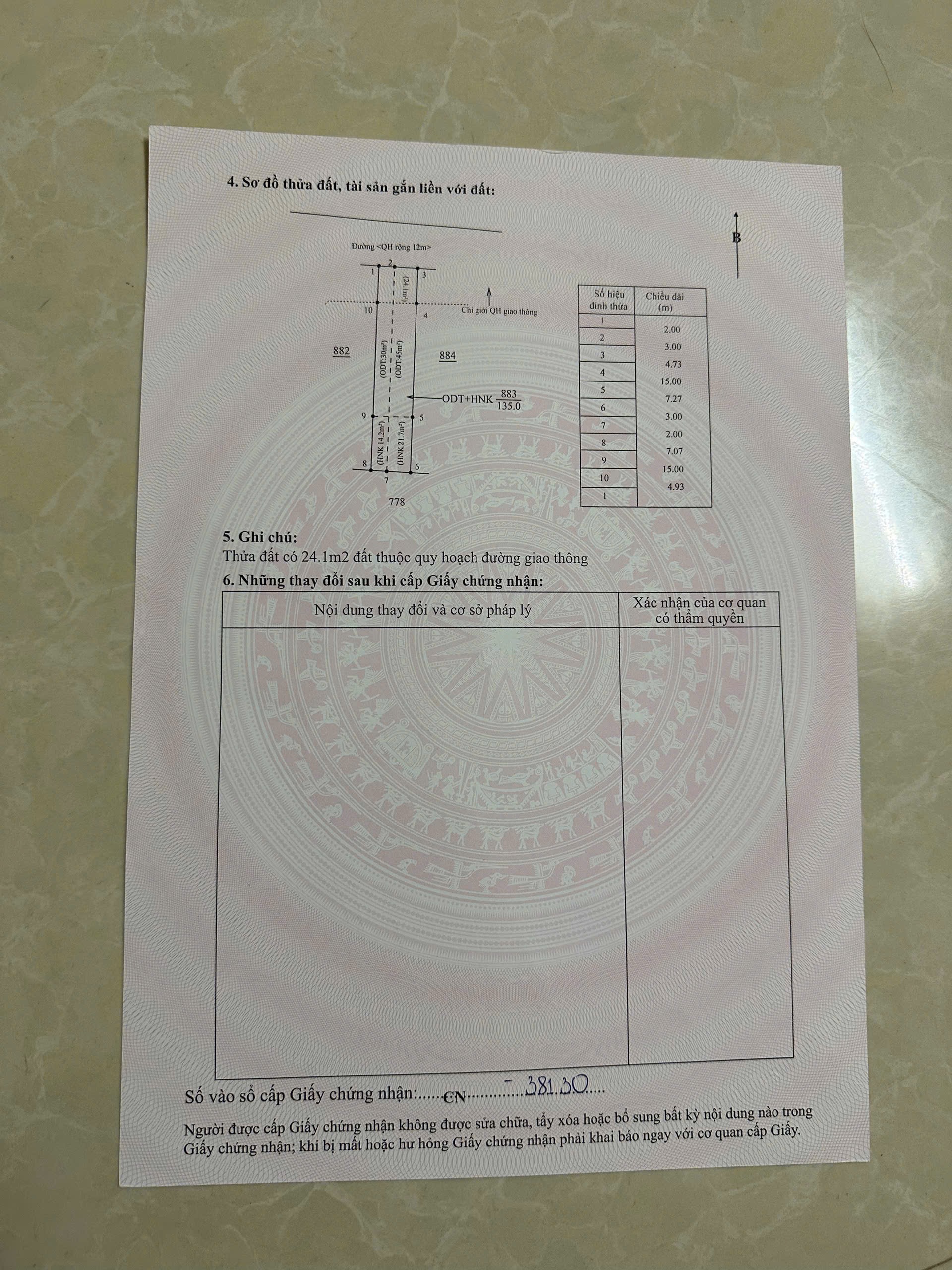 Bán đất nền 140m² hẻm Vạn Xuân, giá 2 tỷ 950 triệu, thổ cư 75m²