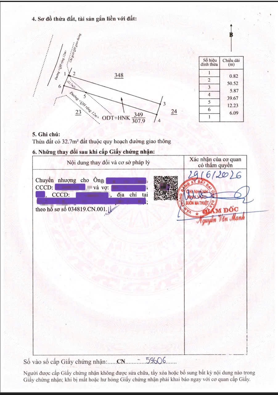 Bán lô đất 303m2 hẻm 140 Nguyễn Lương Bằng phường Tân Lập