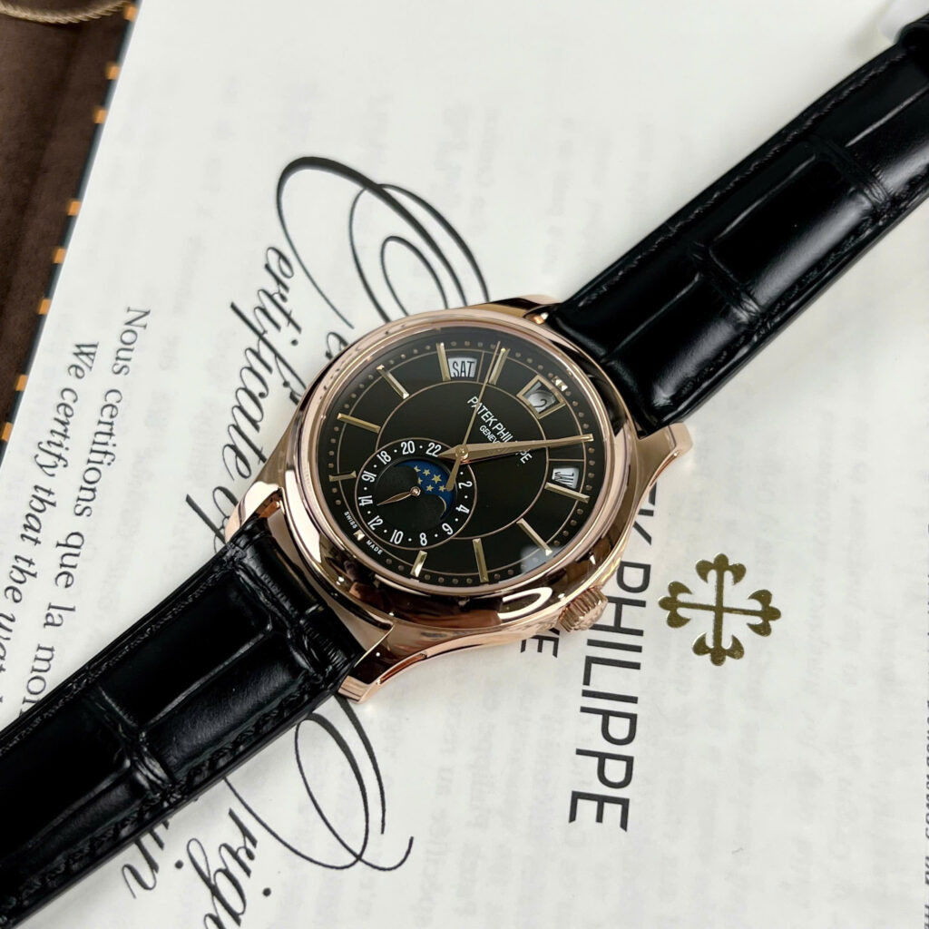 Đồng hồ Patek Philippe 5205R bọc vàng hồng thật Rep 11 40mm