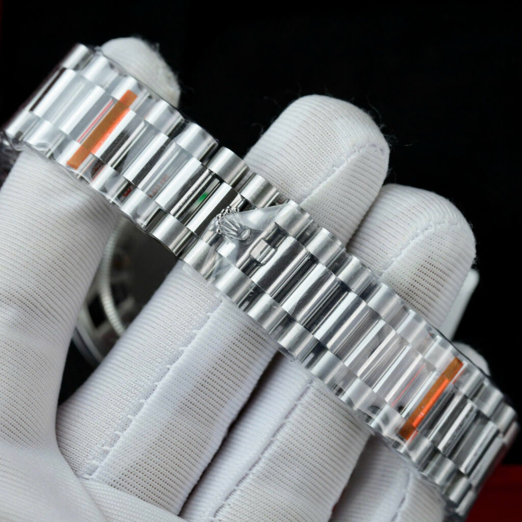 Đồng hồ Rolex Day-Date Rep 11 tinh chỉnh trọng lượng + độ kim cương moissanite GMF 40mm (2)