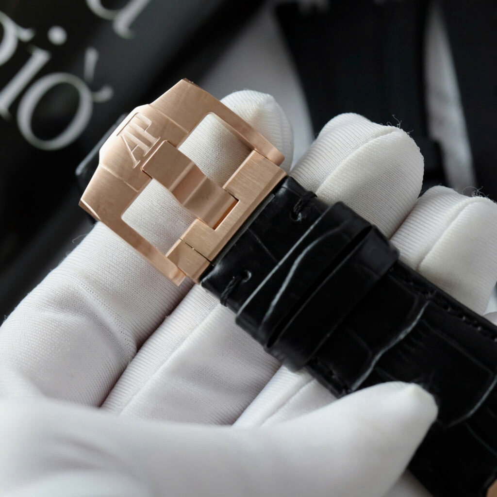 Đồng hồ Audemars Piguet Royal Rep 11 Oak Offshore Chronograph 26420 mặt đen dây cao su APP 43mm (3)