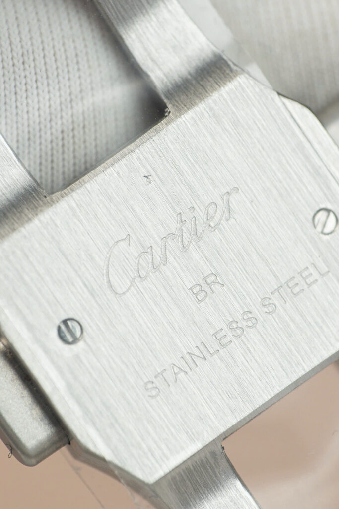 Đồng hồ Cartier Santos Rep 11 nữ mặt xanh blue nhà máy BV 35mm (2)