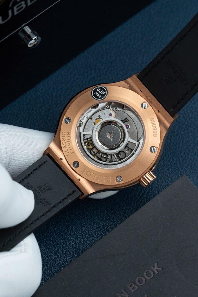 Đồng hồ Hublot Classic Fusion King Gold Replica 11 mặt xám xưởng JJF 38mm (2)