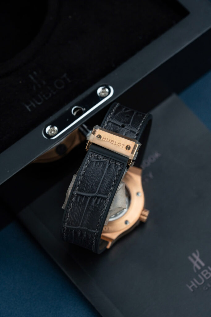 Đồng hồ Hublot Classic Fusion King Gold Replica 11 mặt xám xưởng JJF 38mm (2)