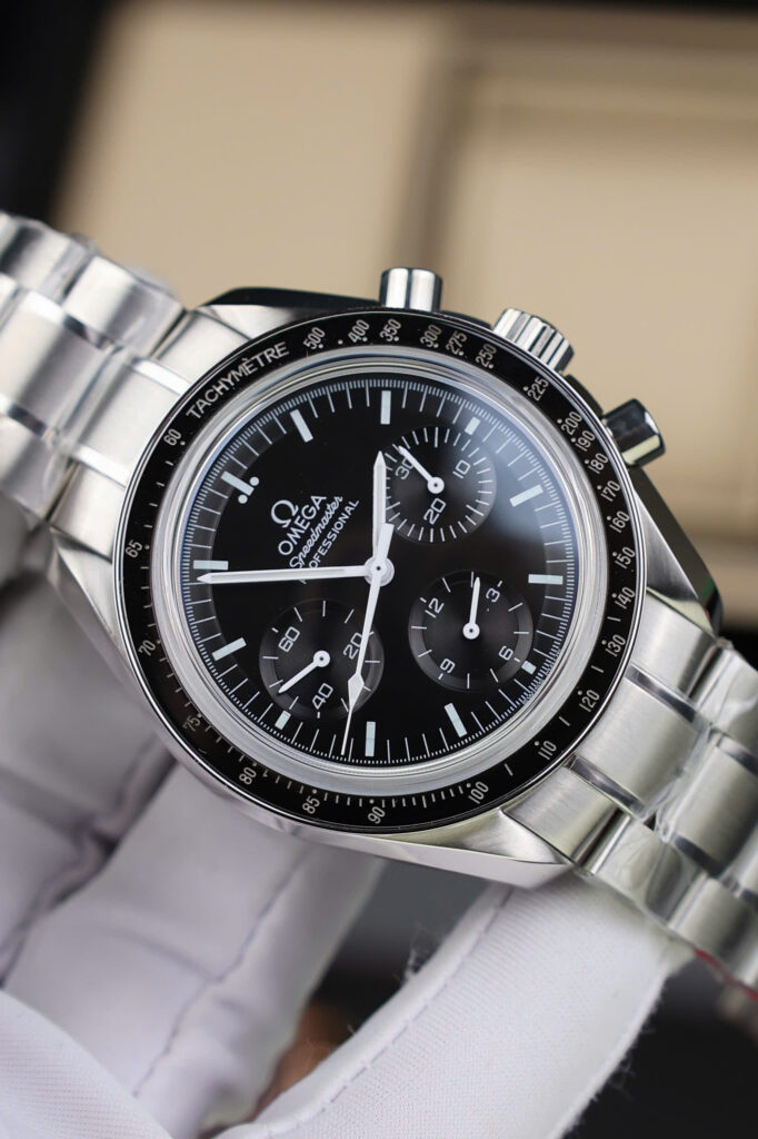 Đồng hồ Omega SpeedMaster Replica 11 Moonwatch Chronograph màu đen 42mm (2)