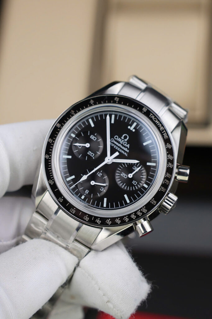 Đồng hồ Omega SpeedMaster Replica 11 Moonwatch Chronograph màu đen 42mm (2)