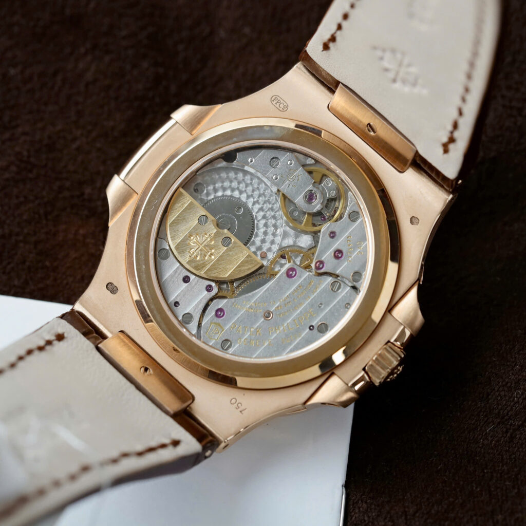 Đồng hồ Patek Philippe Nautilus 5724 Chế Tác mạ vàng hồng mặt xám xưởng PPF 40mm (2)