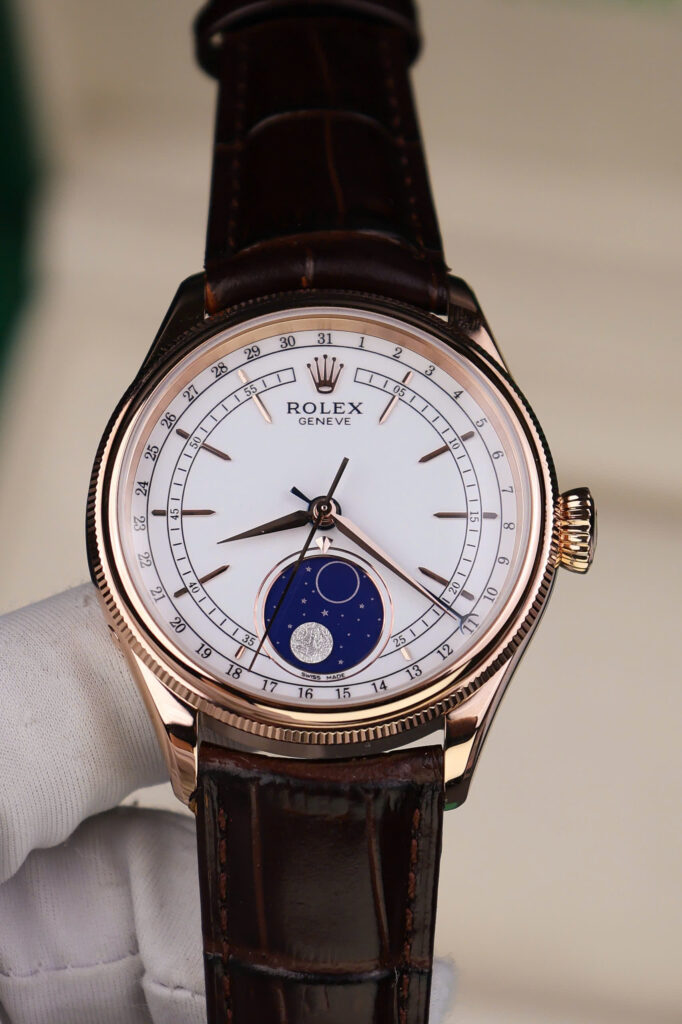 Đồng hồ Rolex Chế Tác Cellini Moonphase 50535 bọc vàng thật 39mm (10)