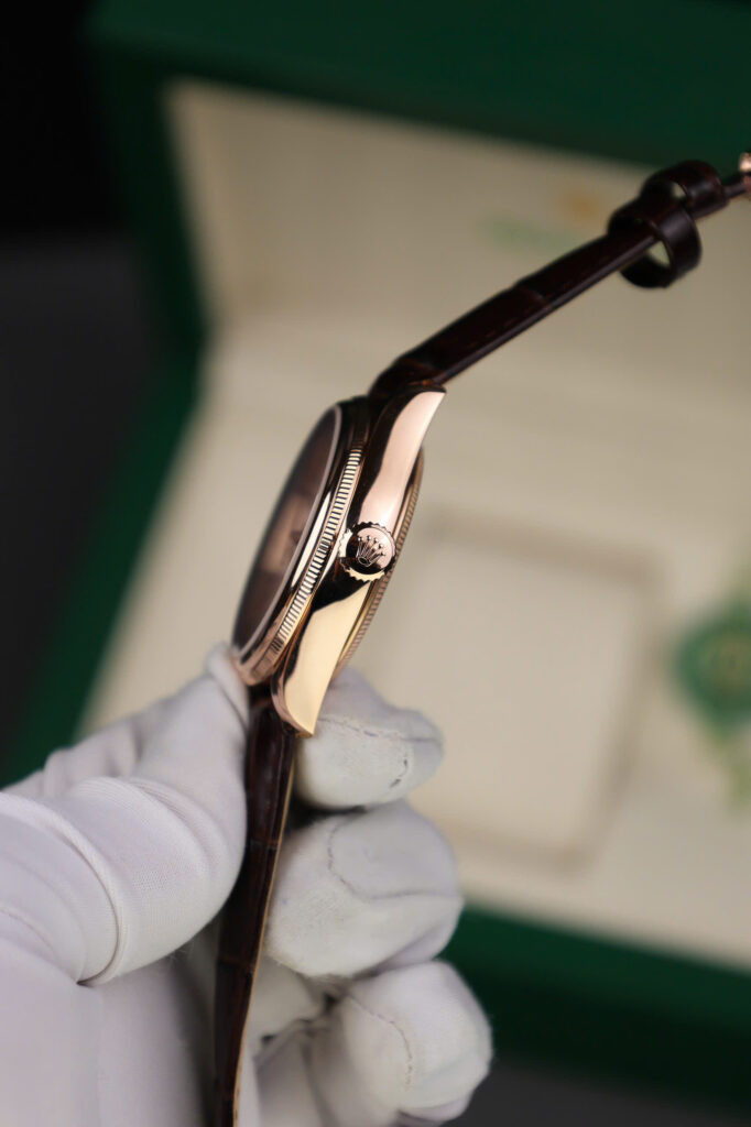 Đồng hồ Rolex Chế Tác Cellini Moonphase 50535 bọc vàng thật 39mm (2)