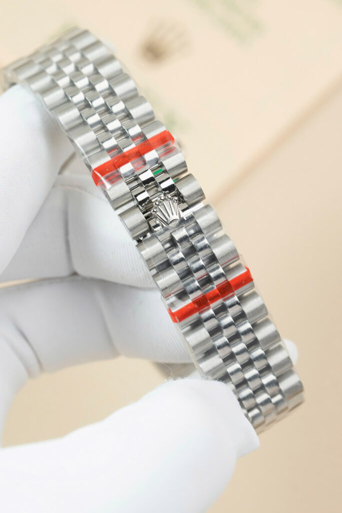 Đồng hồ Rolex DateJust Lady Replica 11 mặt hồng vành đính đá 31mm (2)