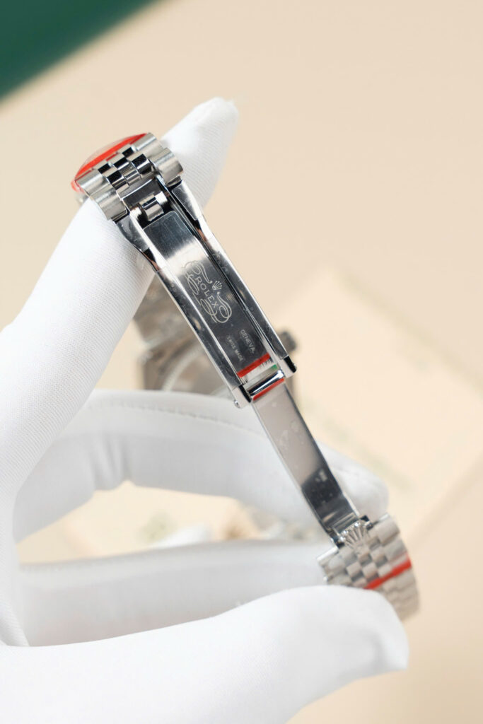 Đồng hồ Rolex DateJust Lady Replica 11 mặt hồng vành đính đá 31mm (2)