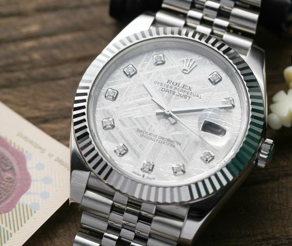 Đồng hồ Rolex DateJust Replica 11 mặt thiên thạch nhà máy Clean 41mm (2)