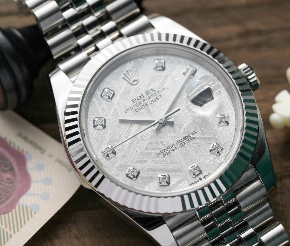 Đồng hồ Rolex DateJust Replica 11 mặt thiên thạch nhà máy Clean 41mm (2)