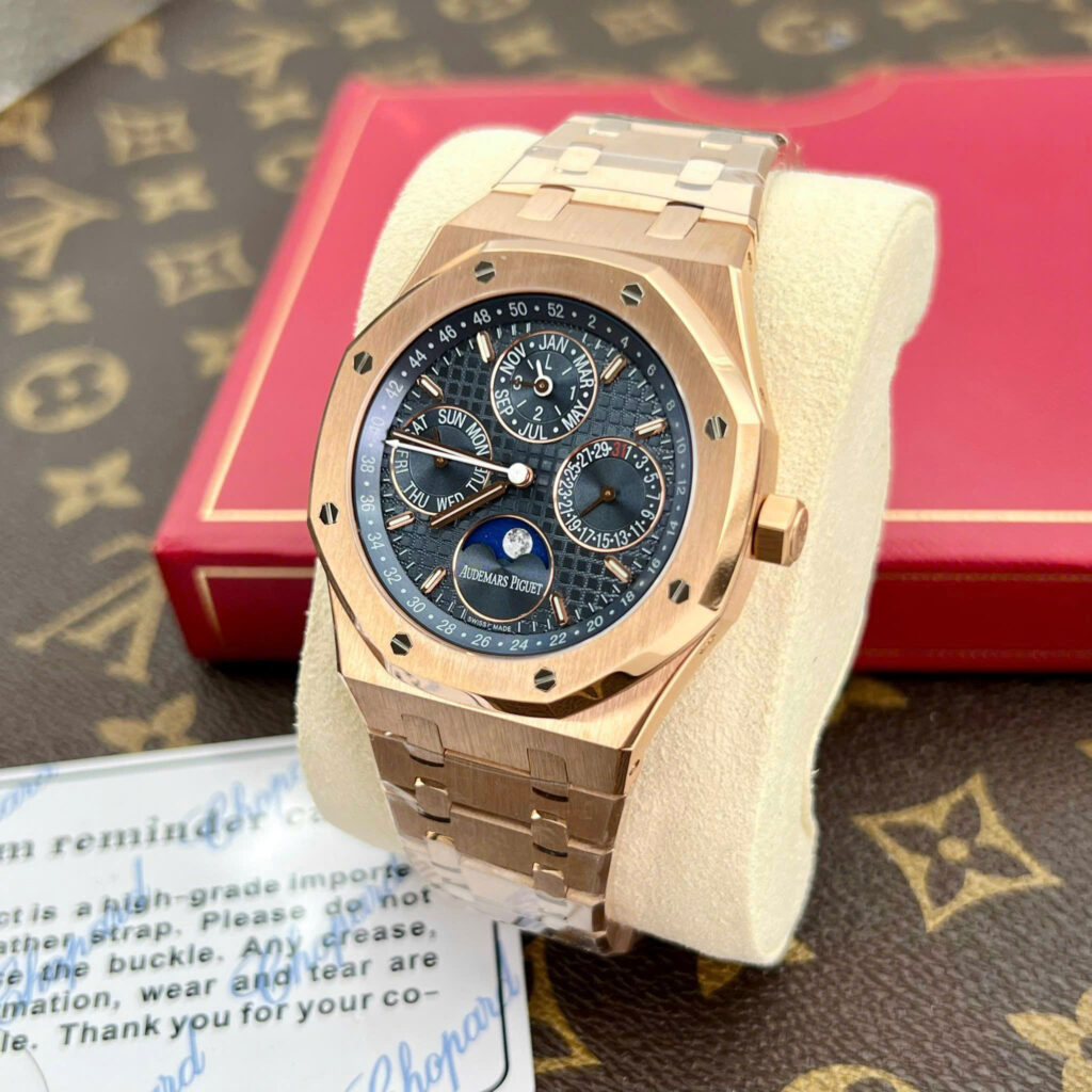 Đồng hồ Audemars Piguet Replica 11 Royal Oak 26574OR mặt xanh blue xưởng APS 41mm (2)