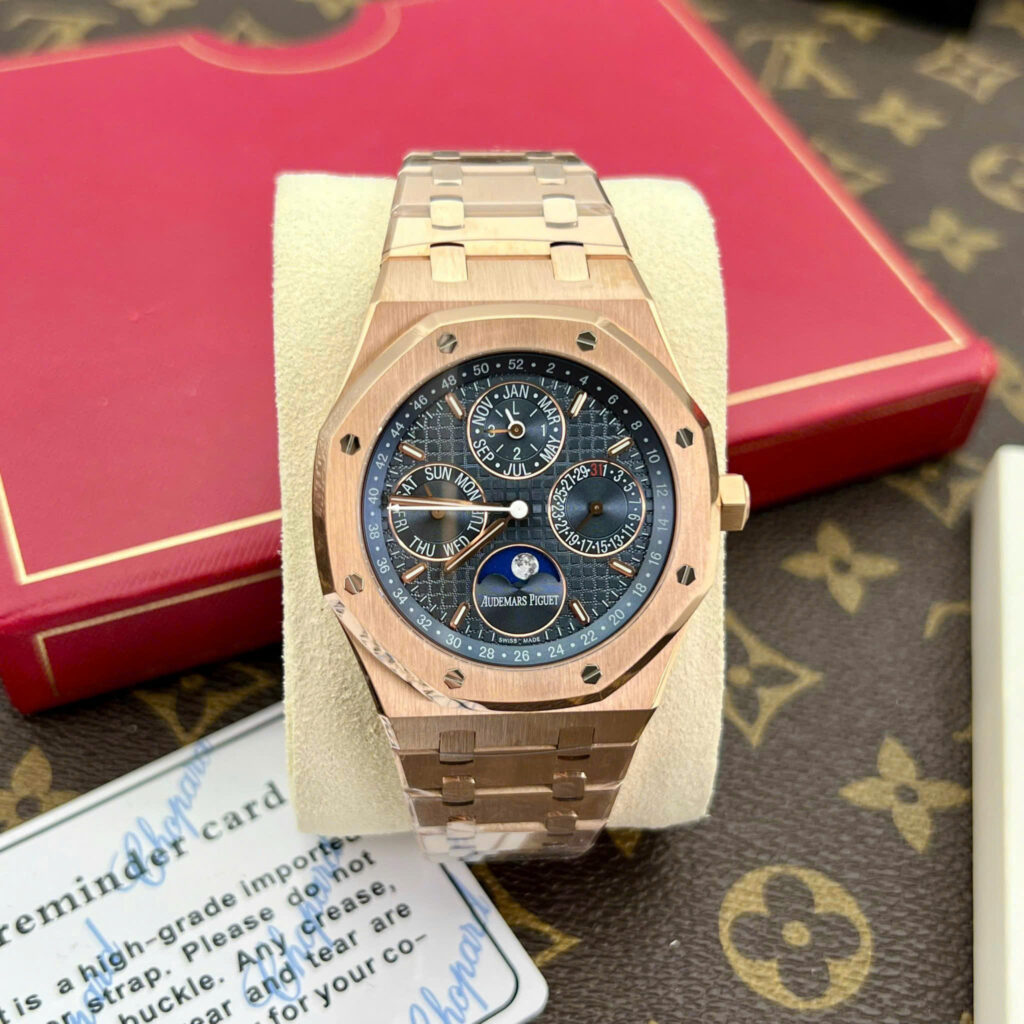 Đồng hồ Audemars Piguet Replica 11 Royal Oak 26574OR mặt xanh blue xưởng APS 41mm (2)