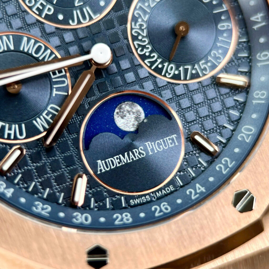 Đồng hồ Audemars Piguet Replica 11 Royal Oak 26574OR mặt xanh blue xưởng APS 41mm (2)