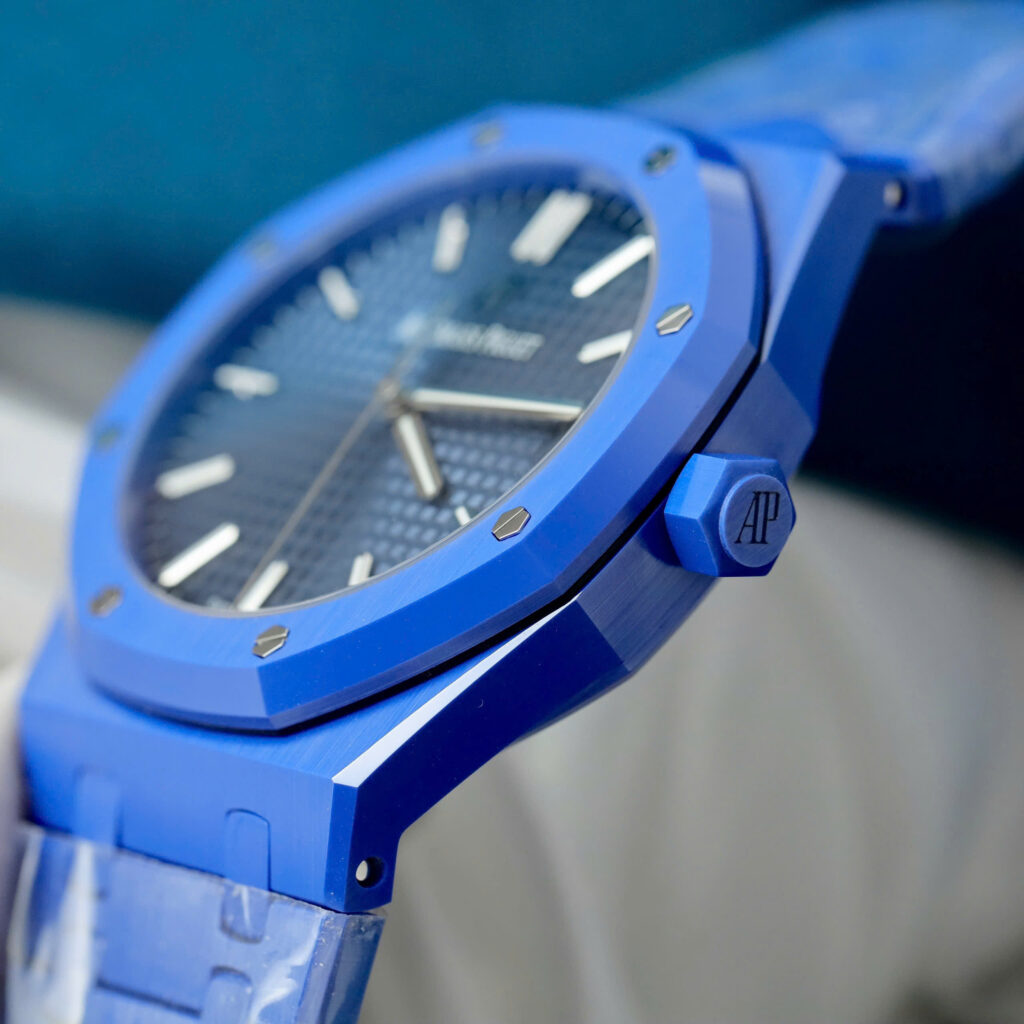 Đồng hồ Audemars Piguet Royal Oak 15500 chế tác vỏ gốm xanh xưởng APS 41mm (2)