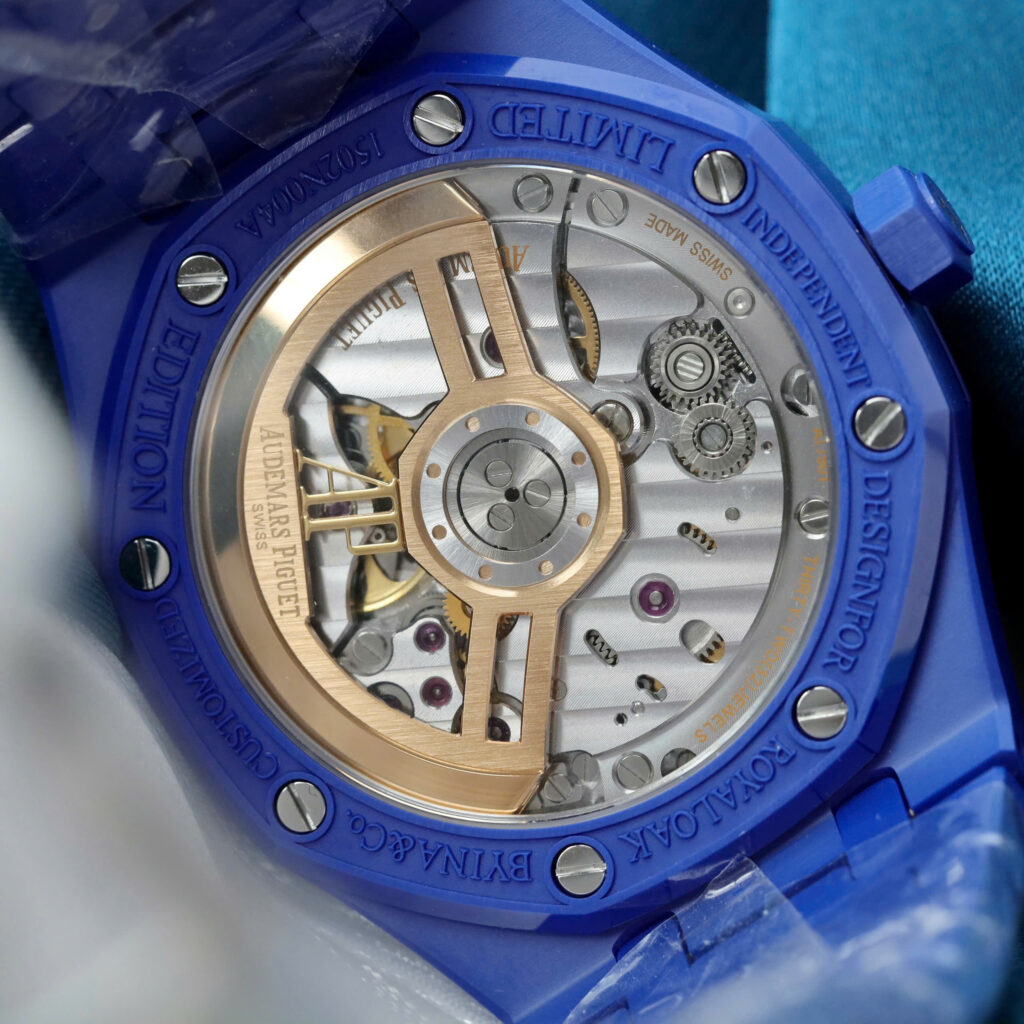 Đồng hồ Audemars Piguet Royal Oak 15500 chế tác vỏ gốm xanh xưởng APS 41mm (2)