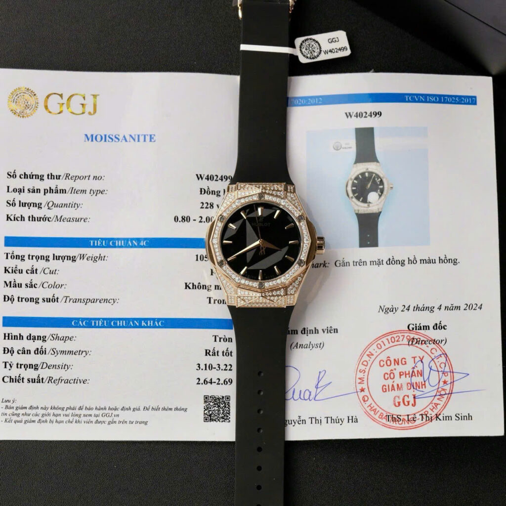 Đồng hồ Hublot chế tác đính full kim cương Moissanite Orlinski King Gold HBF 40mm (9)