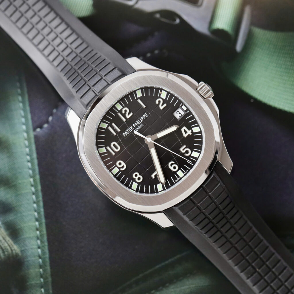 Đồng hồ Patek Philippe Aquanaut 5167 Clone 11 mặt đen dây cao su xưởng PPF 40mm (2)