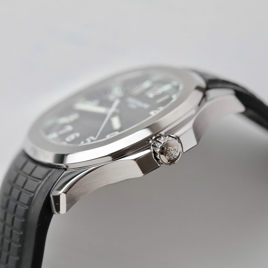 Đồng hồ Patek Philippe Aquanaut 5167 Clone 11 mặt đen dây cao su xưởng PPF 40mm (2)