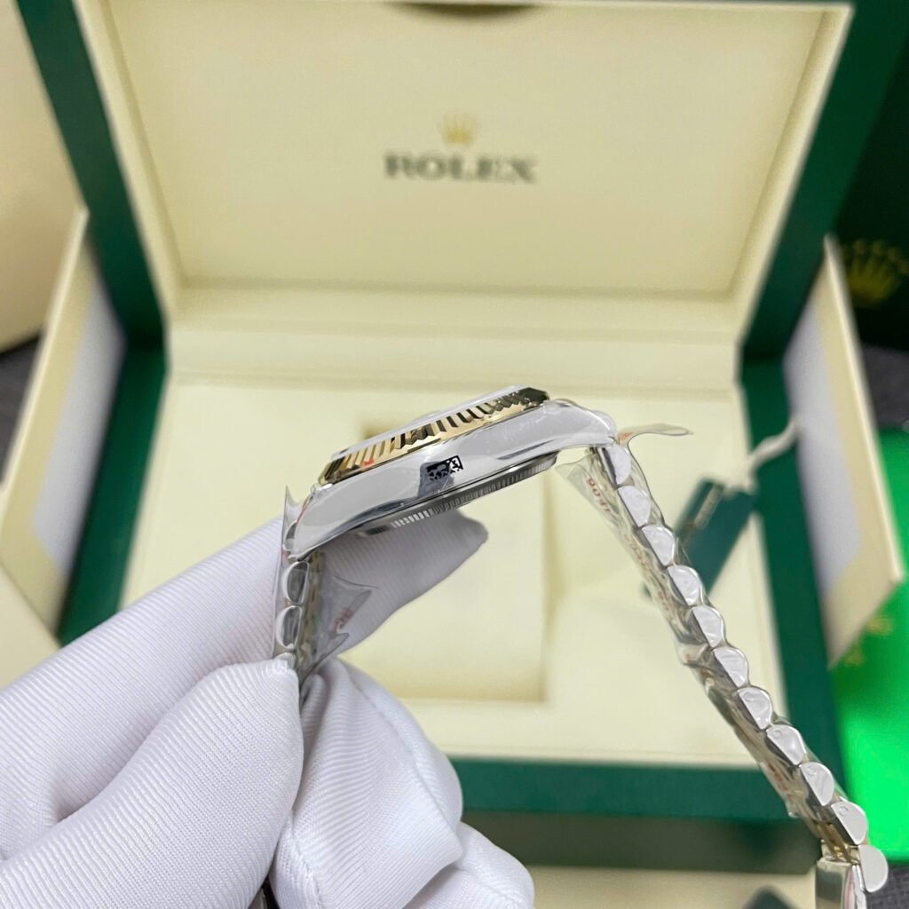 Đồng hồ Rolex DateJust mặt MOP Rep 11 bọc vàng thật nhà máy GM 31mm (2)