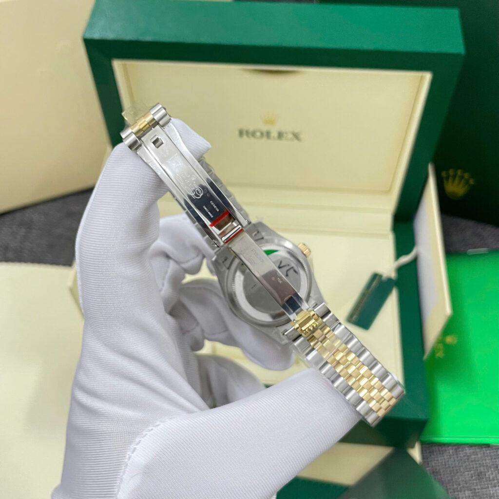 Đồng hồ Rolex DateJust mặt MOP Rep 11 bọc vàng thật nhà máy GM 31mm (2)