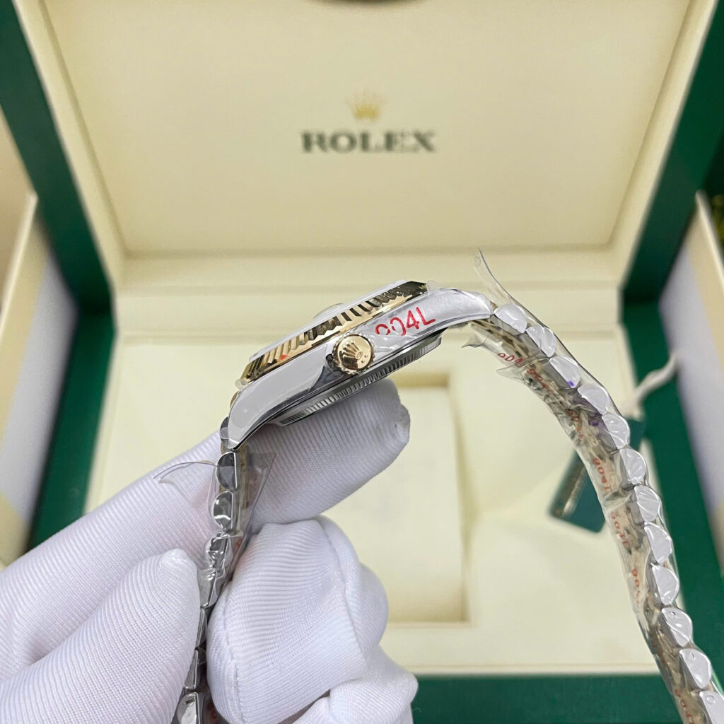 Đồng hồ Rolex DateJust mặt MOP Rep 11 bọc vàng thật nhà máy GM 31mm (2)