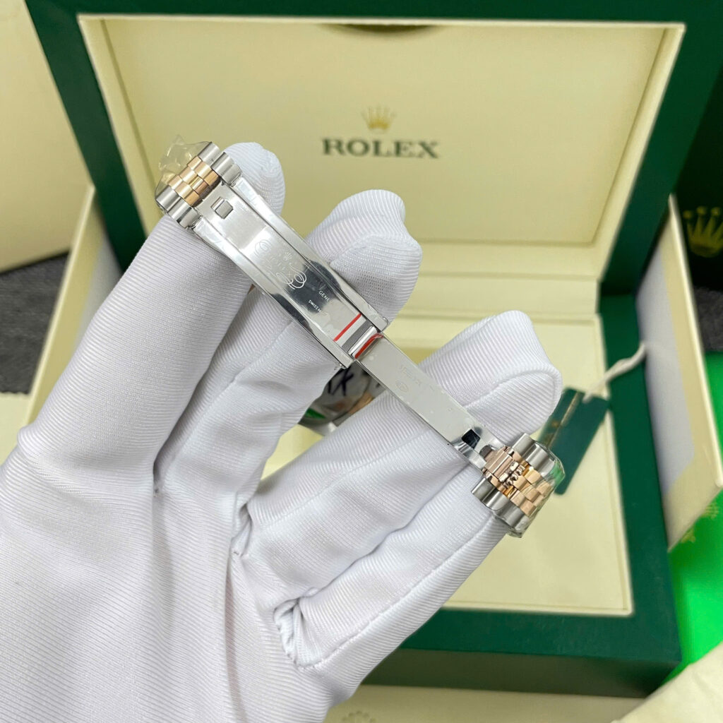 Đồng hồ Rolex DateJust mặt số hồng Chế Tác bọc vàng thật xưởng GM 31mm (2)