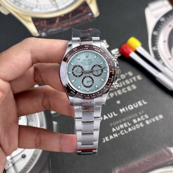 Đồng hồ Rolex Daytona mặt xanh băng chế tác tinh chỉnh trọng lương QF 40mm (2)