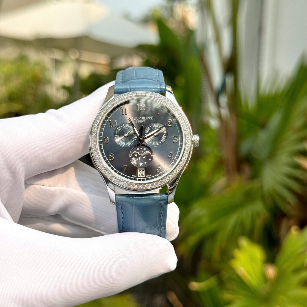 Đồng Hồ Patek Philippe Complications 4947G Fake 11 máy cơ tự động dây da 38mm (4)