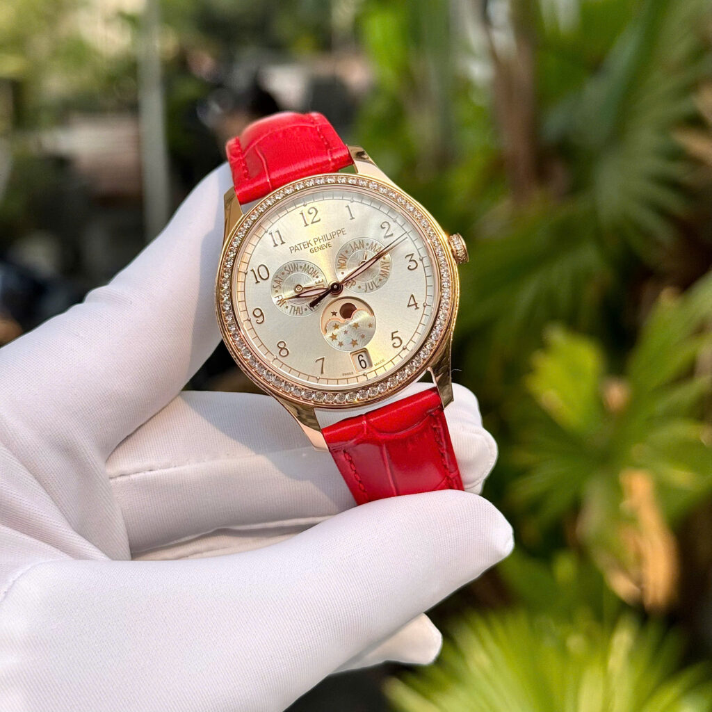 Đồng Hồ Patek Philippe Fake 11 Complications 4947G dây da màu đỏ 38mm (2)