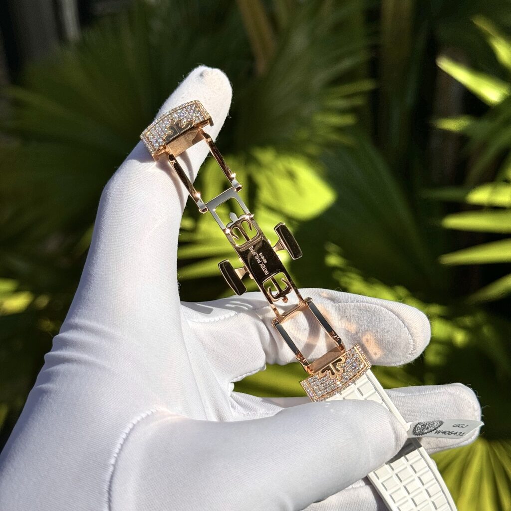 Đồng hồ Patek Philippe 5067 chế tác bọc vàng thật + đính kim cương tổng hợp 35 (2)