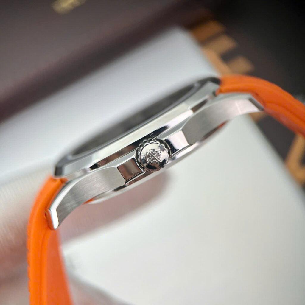 Đồng hồ Patek Philippe Aquanaut 5167 Fake 11 dây cao su màu cam 40mm (2)
